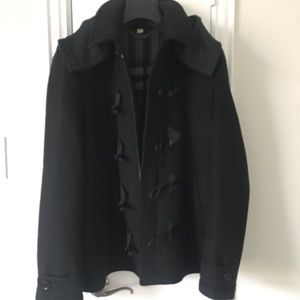 Men’s Burberry wool toggle peacoat